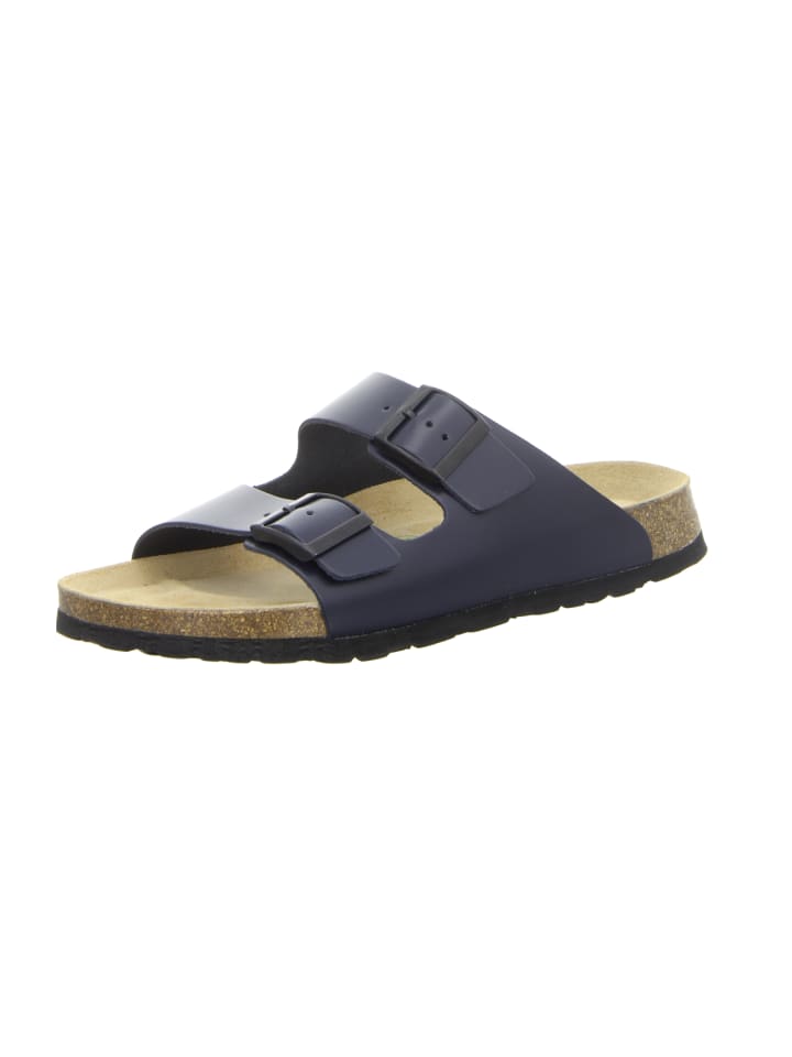 natural sense Pantolette Tieffußbett navy in blau günstig kaufen