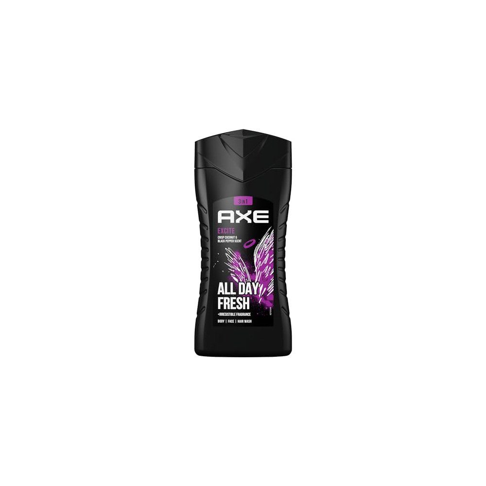 axe Duschgel Excite 3-in-1 Shower Gel & Shampoo for Long-Lasting Freshness