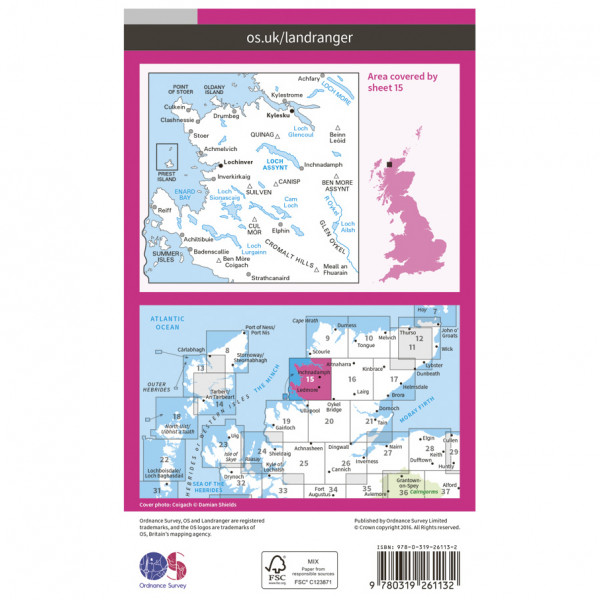 Ordnance Survey - Loch Assynt L015 - Wanderkarte