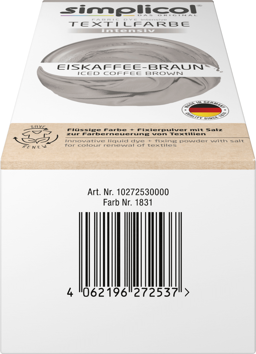 Textilfarbe intensiv Eiskaffee-Braun, 1 St