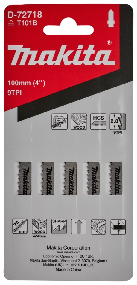 Makita Accessories D-72718 List ubodne pile za drvo/plastiku 74 mm
