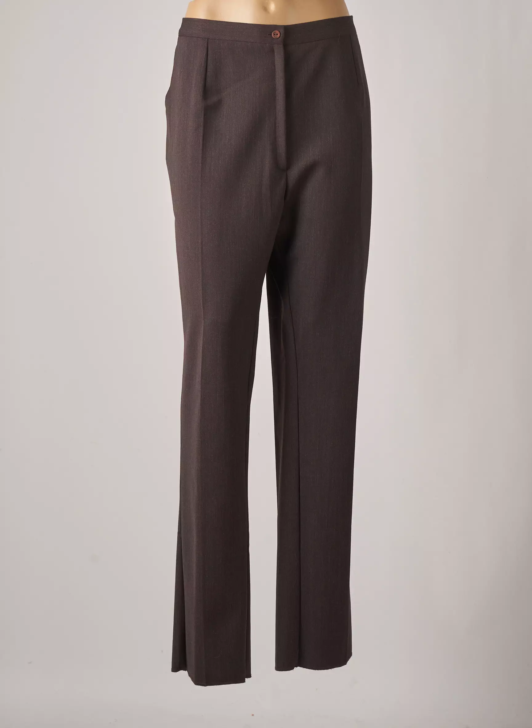Gevana Pantalons Droits Femme couleur marron