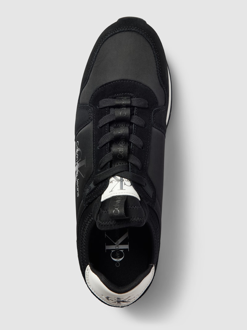 Sneaker mit Label-Details Modell 'RETRO RUNNER' in schwarz