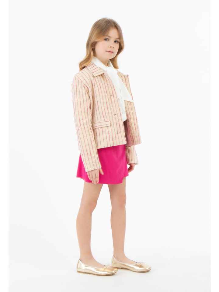 faina Blazerjacke in Pink Wollweisser Streifen günstig kaufen
