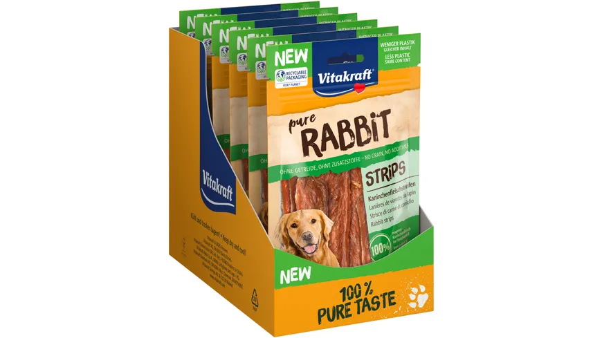Vitakraft Hundesnack RABBIT Kaninchenfleischstreifen 80 g