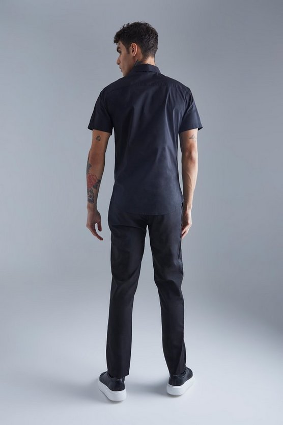 Kurzärmliges Slim-Fit Hemd