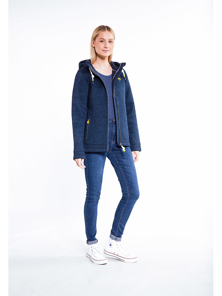 Schmuddelwedda Strickfleecejacke in Dunkelblau günstig kaufen