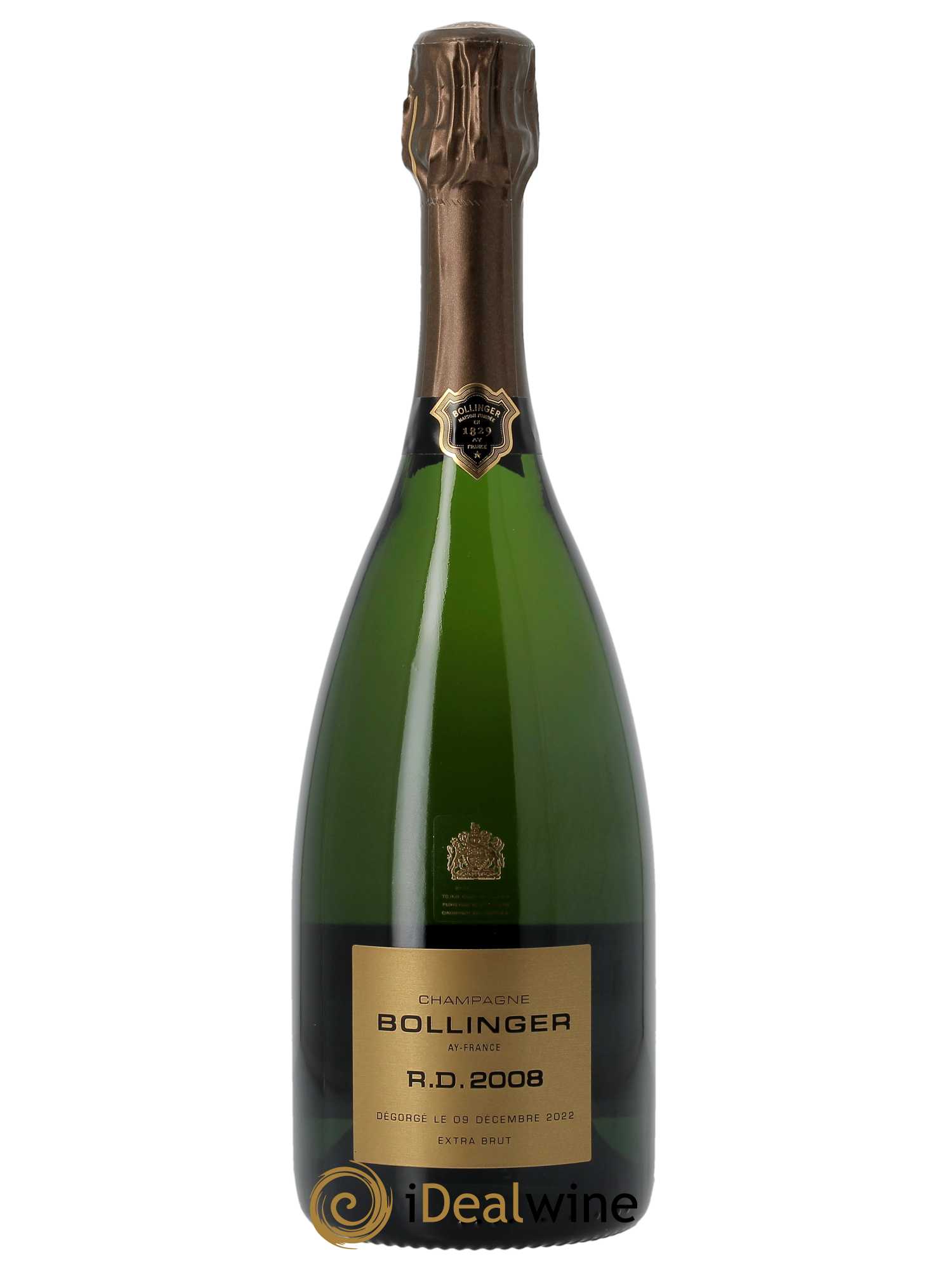 R.D. Extra Brut Bollinger  2008 - Lot de 1 Bouteille
