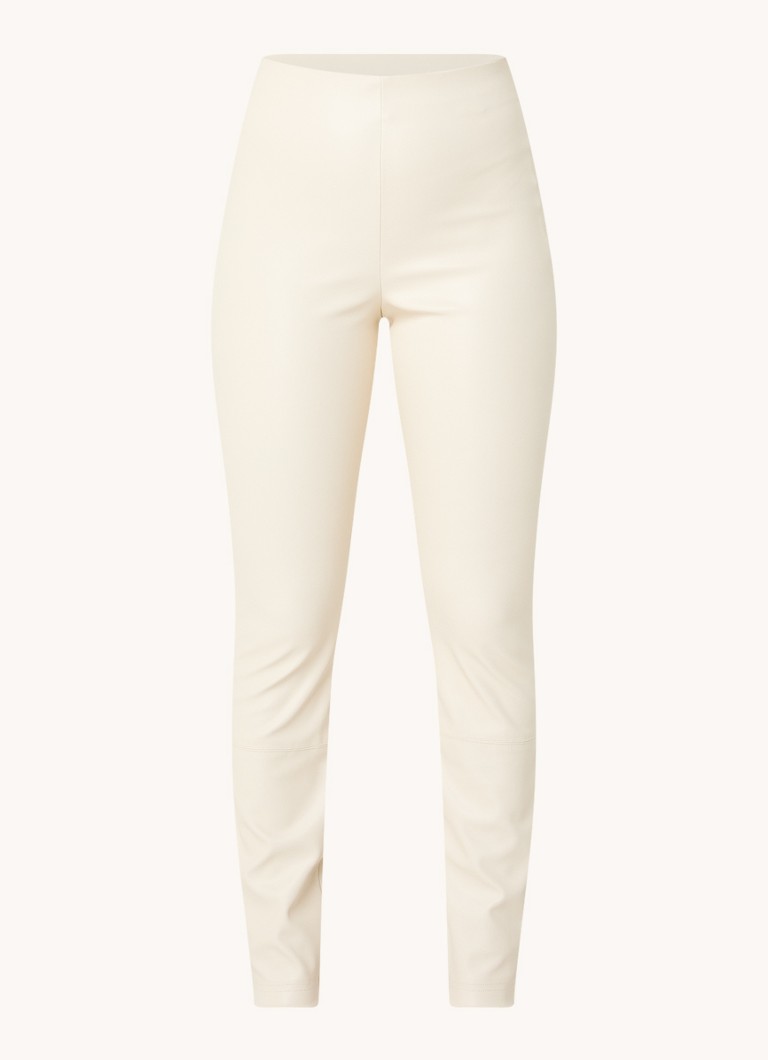 Pantaloni skinny din piele ecologică Nikkie Esa cu talie înaltă