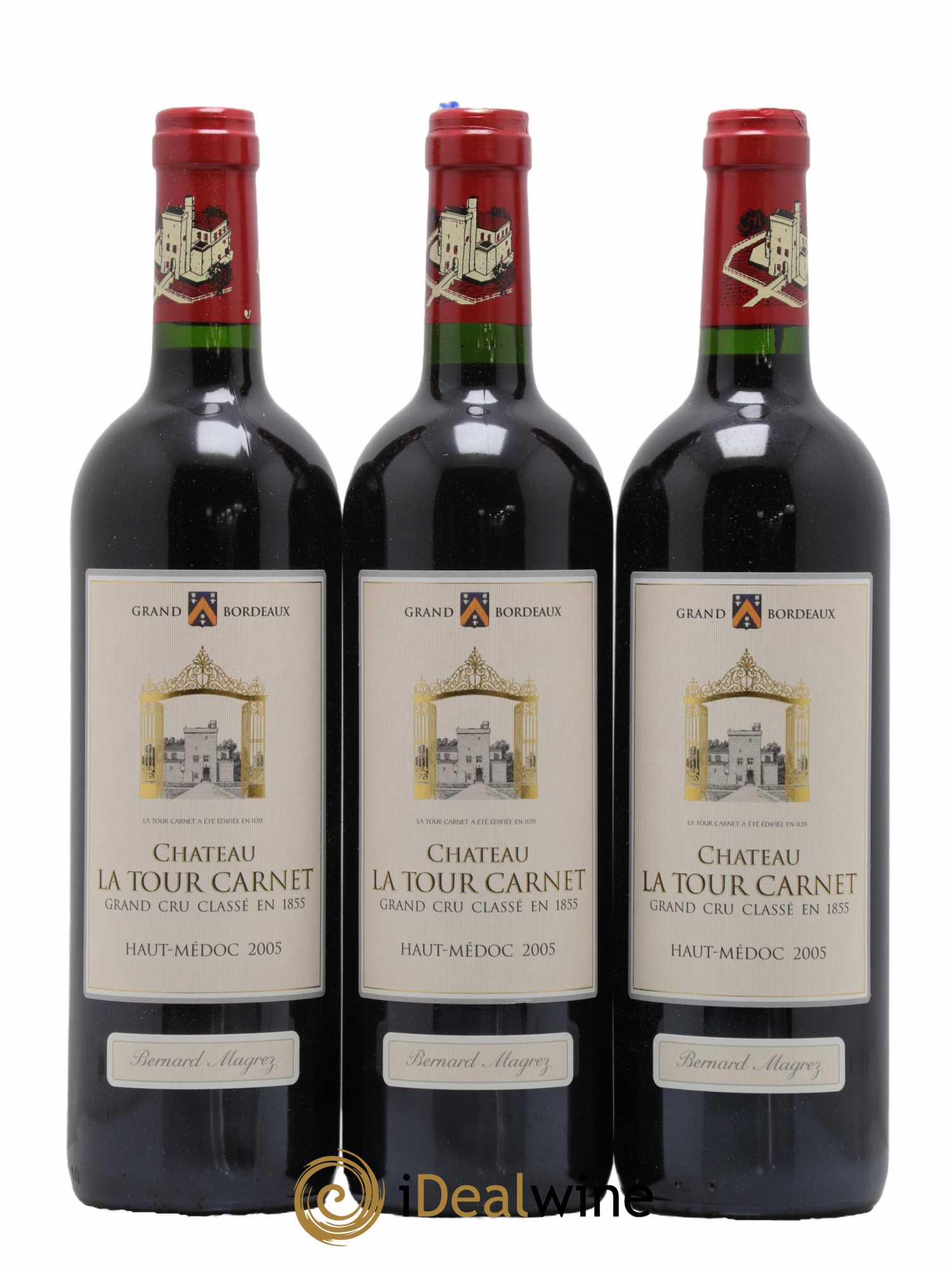 Château La Tour Carnet 4ème Grand Cru Classé  2005 - Lot de 6 Bouteilles