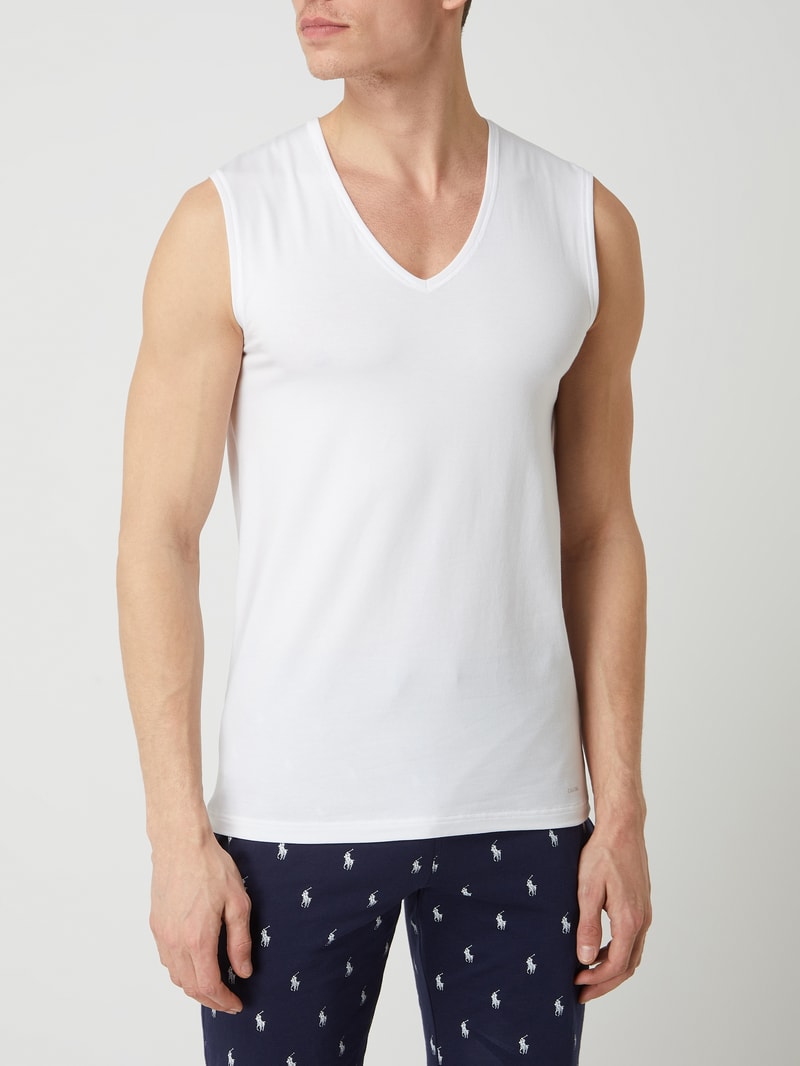 Tanktop mit Stretch-Anteil in weiß
