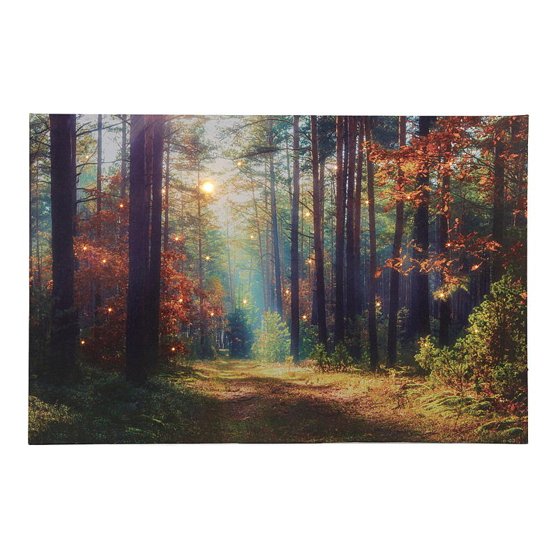 Home Canvasbilde 38x58 cm LED/fiberoptik Autumn