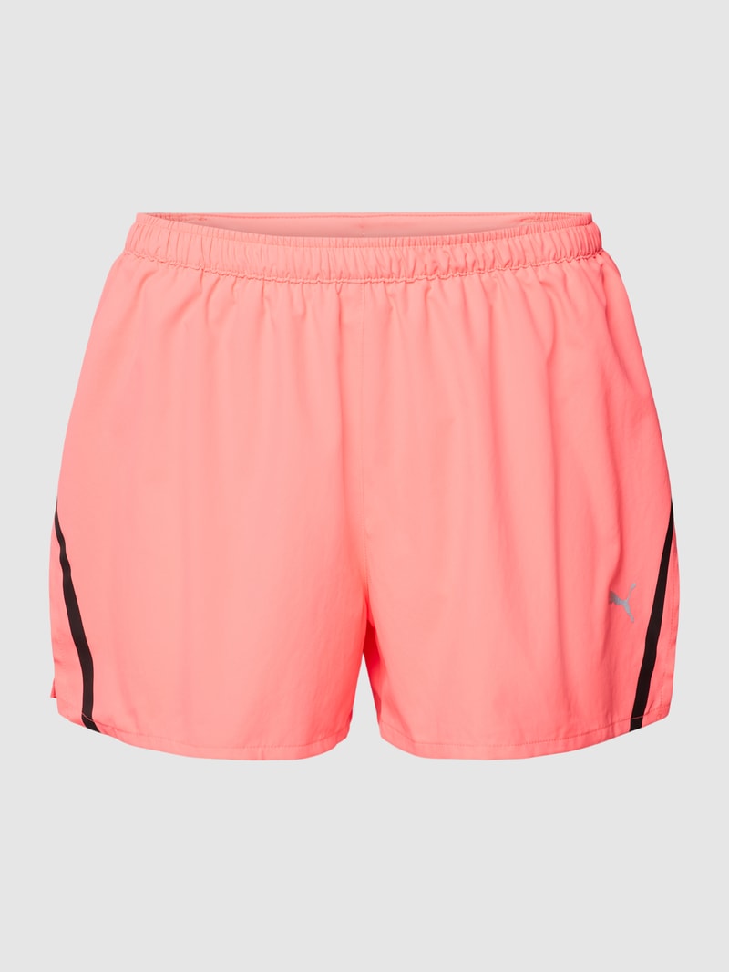 Shorts mit Label-Print Modell 'WOVEN' in pink