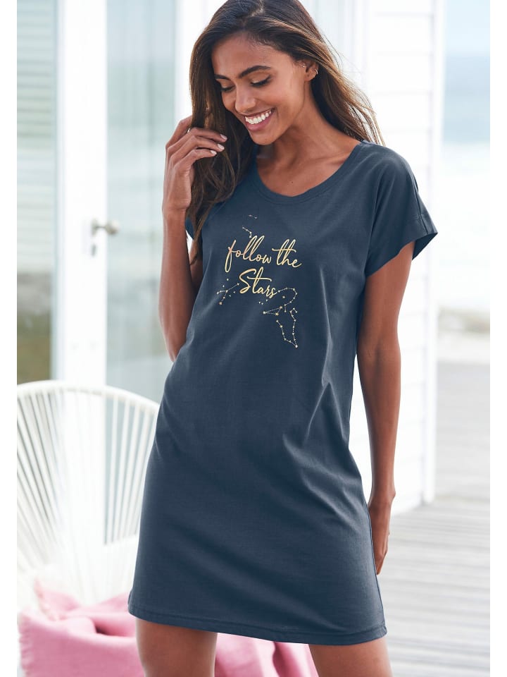 VIVANCE DREAMS Sleepshirt in dunkelblau günstig kaufen 32/34