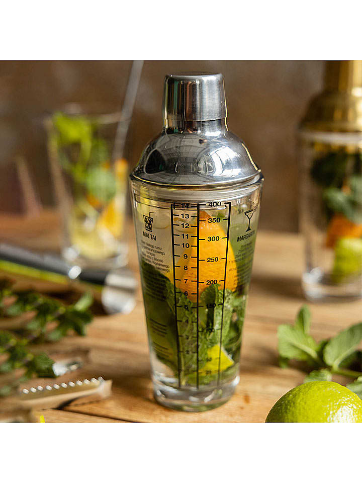 Homla Cocktailshaker ''Alcole'' in Silber - 400 ml günstig kaufen onesize