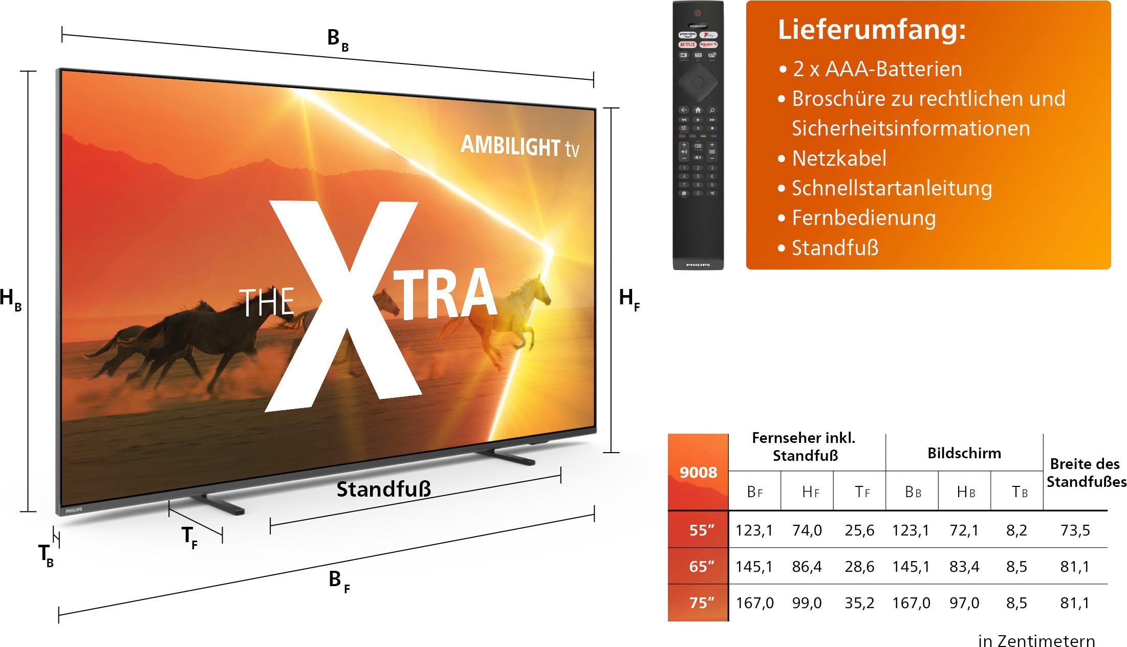 Philips 75PML9008/12 Mini-LED-Fernseher (189 cm/75 Zoll, 4K Ultra HD, Smart-TV)