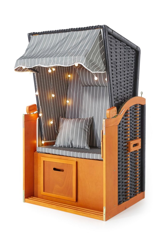 Strandkorb für 1 Person mit LED