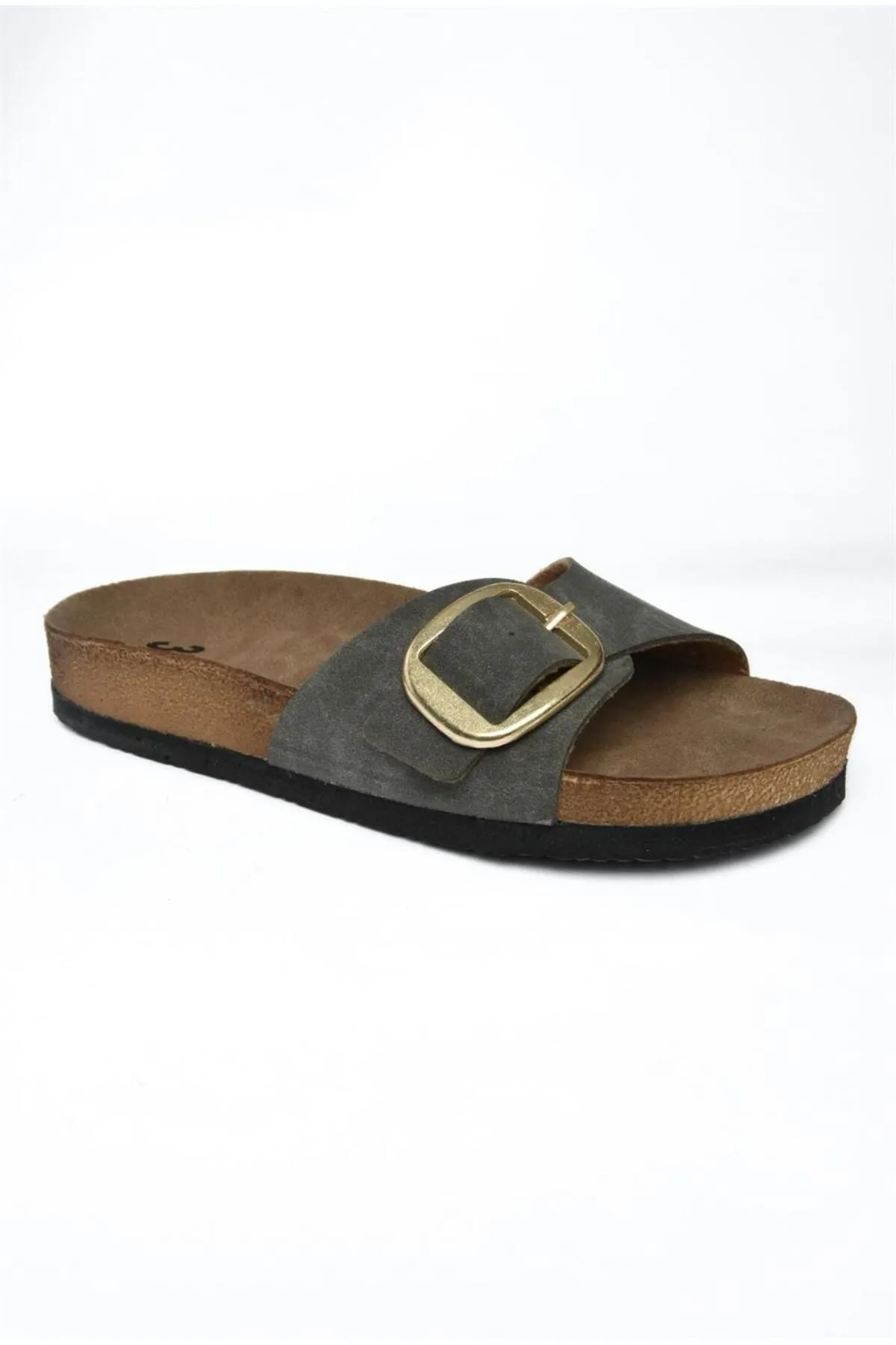 Fox Shoes  P777507202 Khaki Wildleder Tägliche Damen Hausschuhe