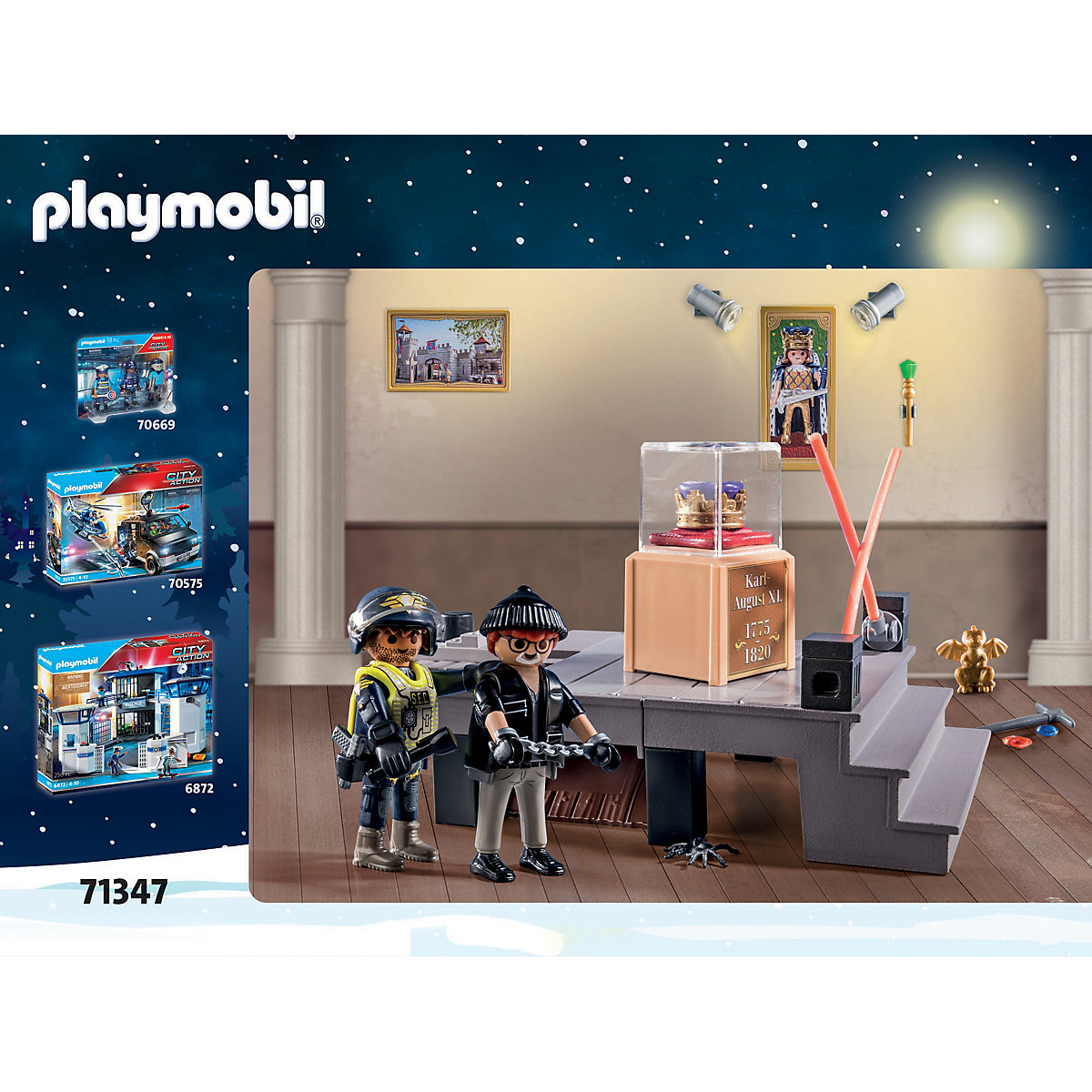 PLAYMOBIL® 71347 Adventskalender Polizei Museumsdiebstahl