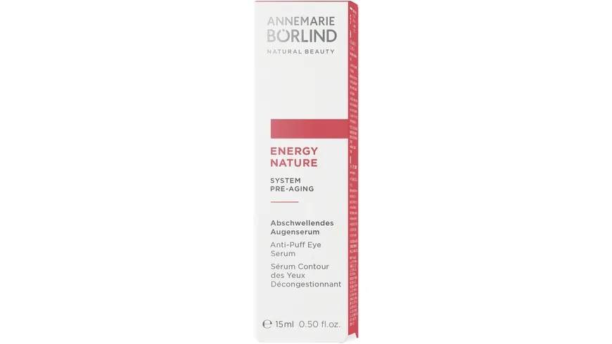 ANNEMARIE BÖRLIND ENERGYNATURE Abschwellendes Augenserum 15 ml