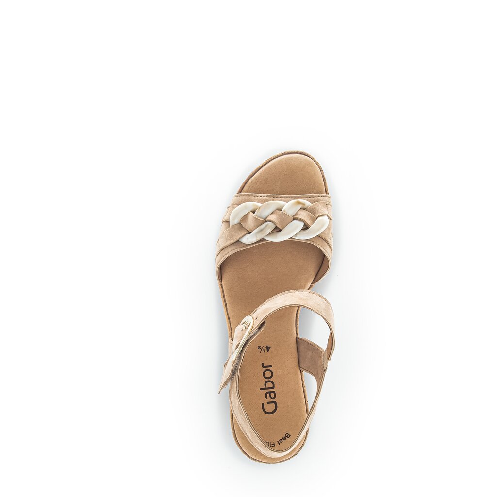 Gabor fashion Plateau Sandale beige