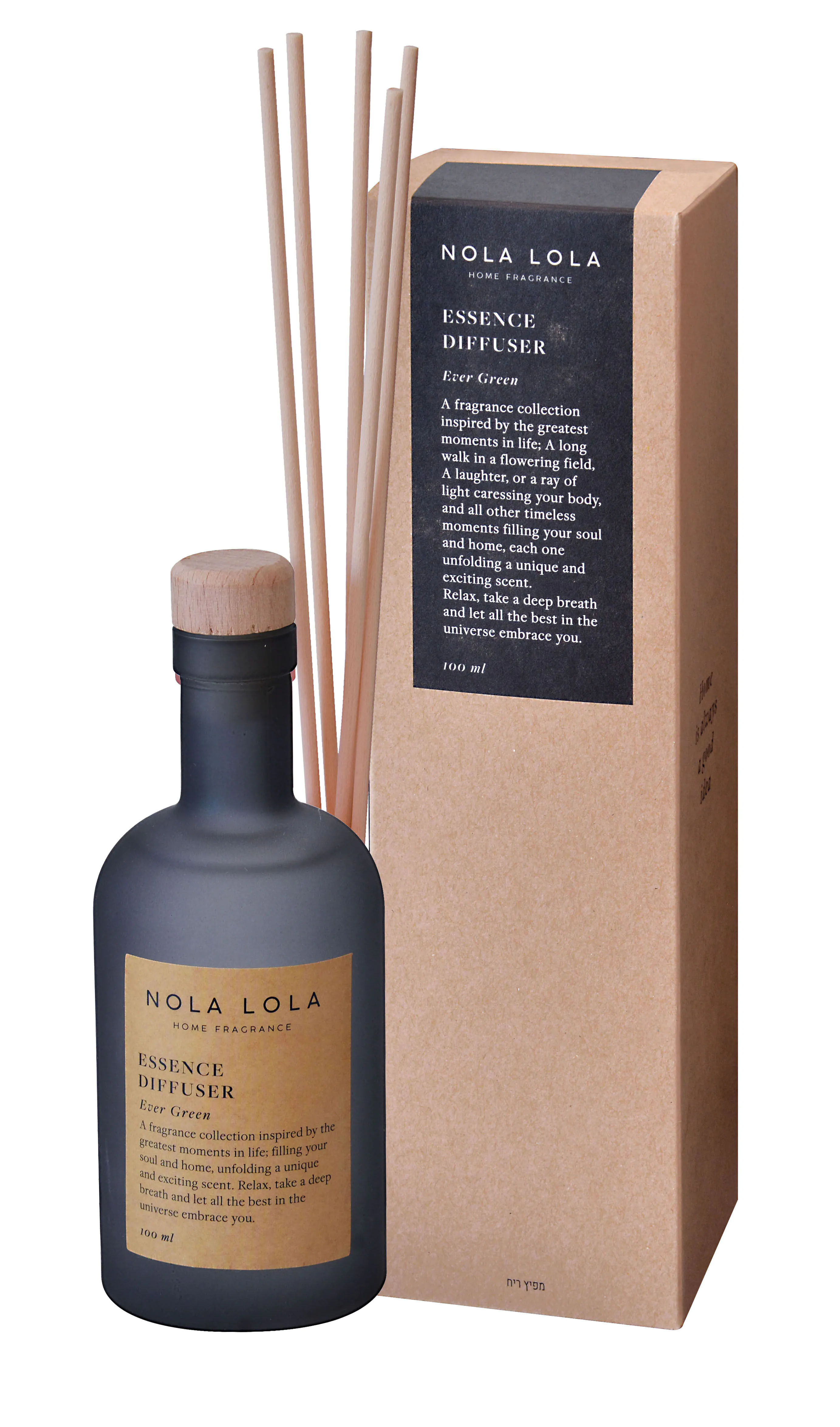 Nola Lola Ever Green kvapų difuzorius su lazdelėmis, 100 ml
