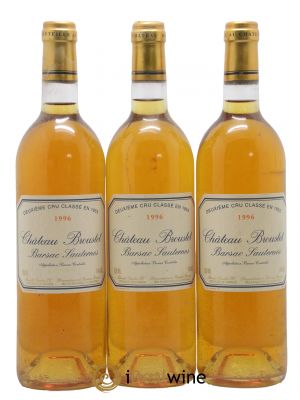 Château Broustet 2ème Grand Cru Classé  1996 - Lot de 3 Bouteilles
