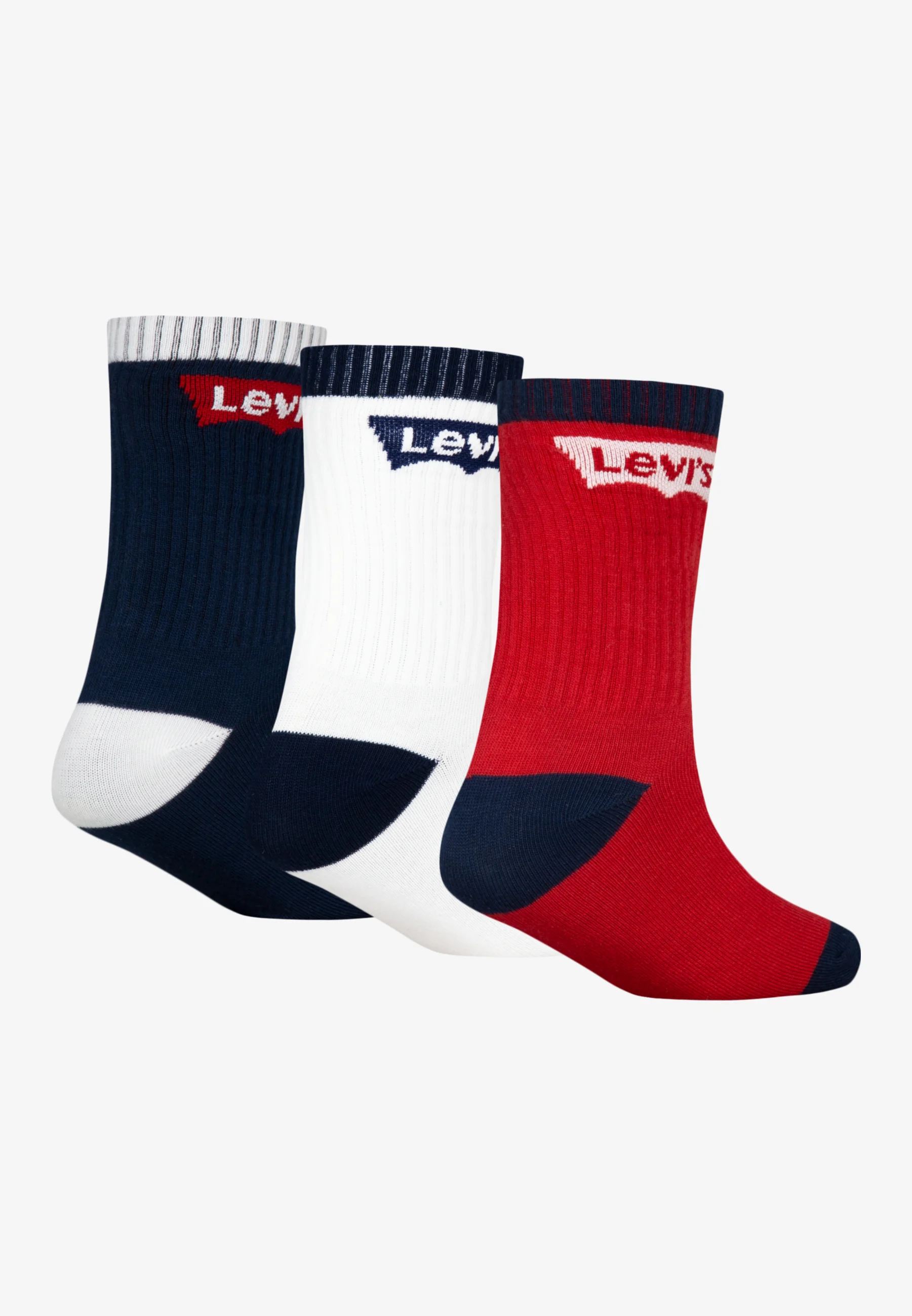 Levi's® BATWING - Calcetines unisex de corte regular (paquete de 3)