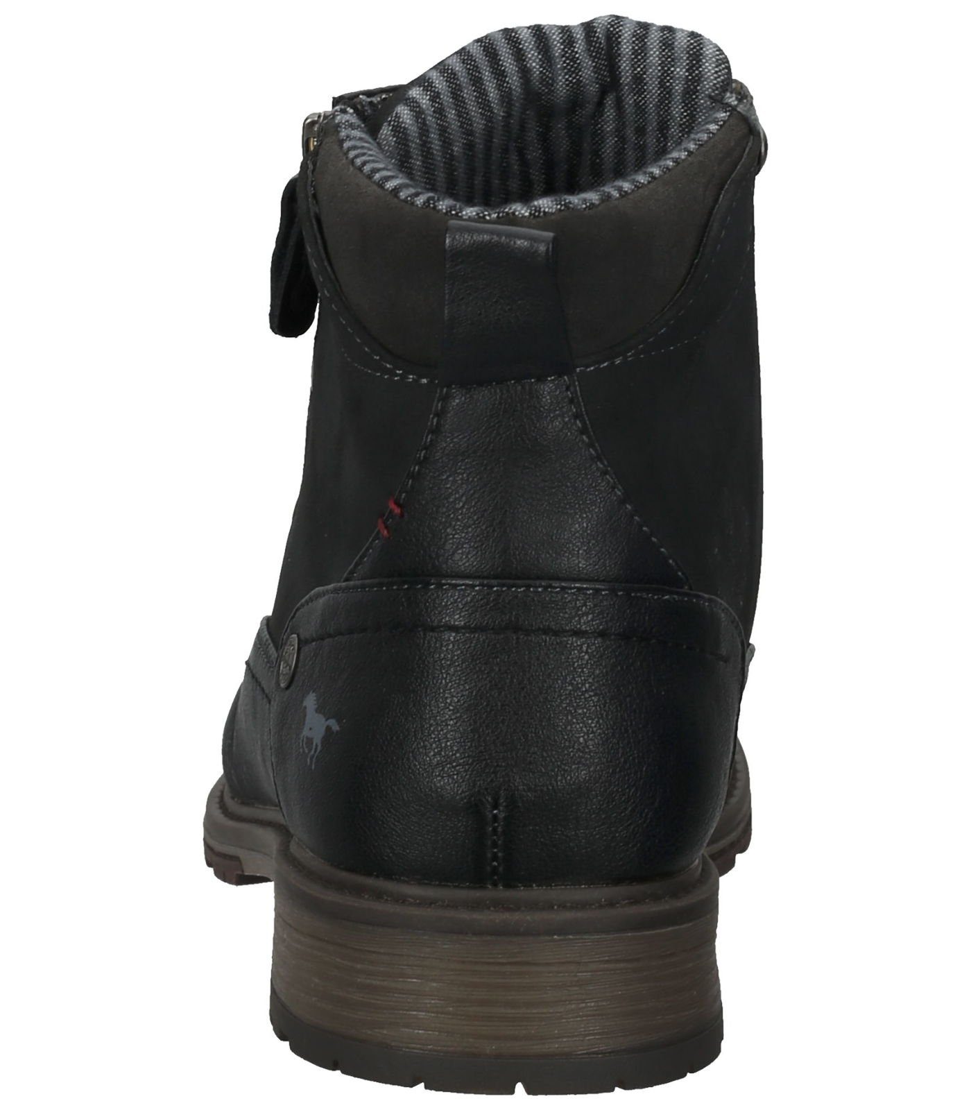 MUSTANG Stiefelette Lederimitat Schnürstiefelette