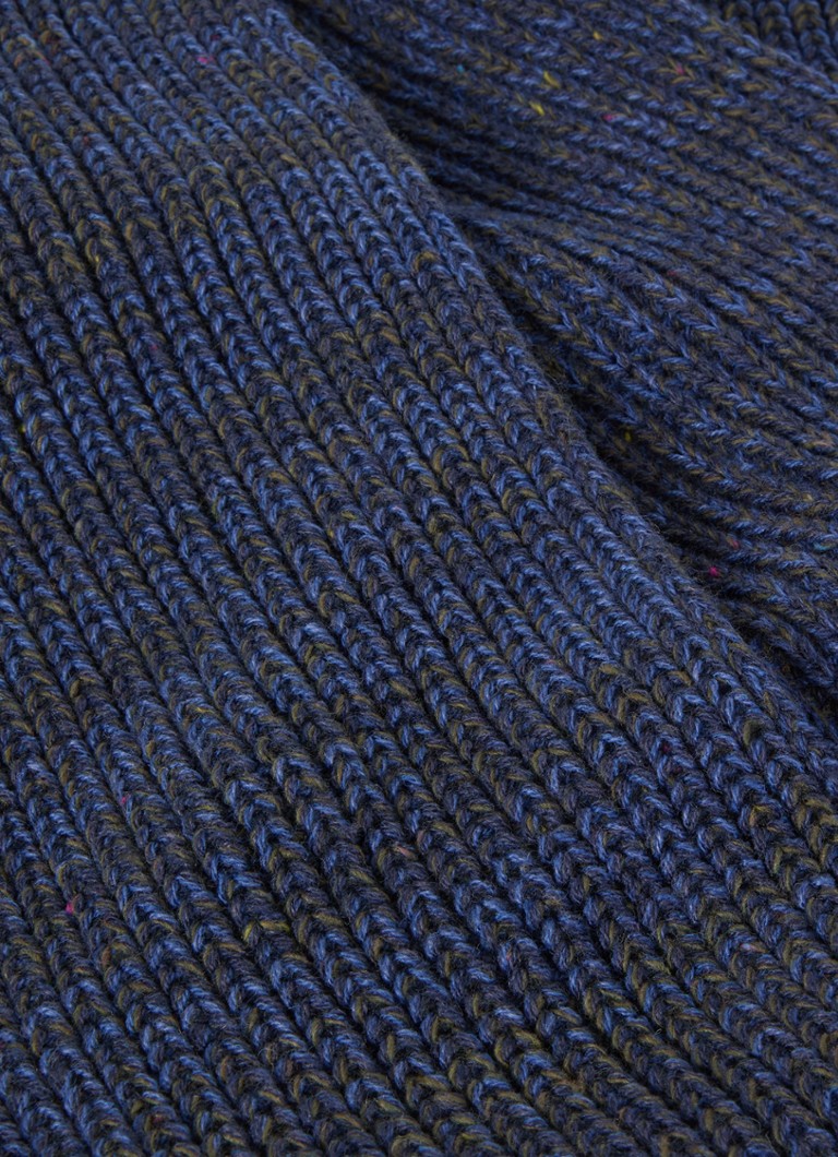 Barts Perido rib-knit scarf in wool blend 140 x 15 cm