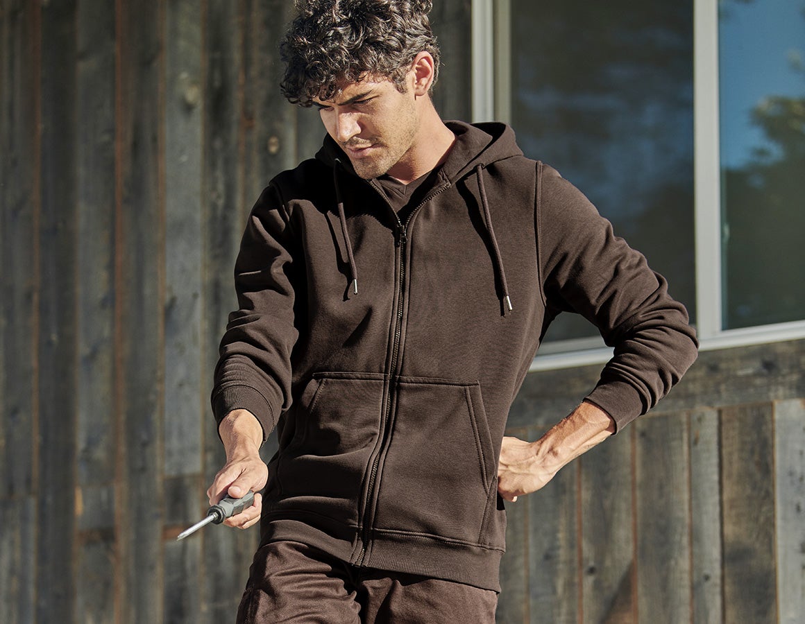 e.s. Hoody-Sweatjacke poly cotton