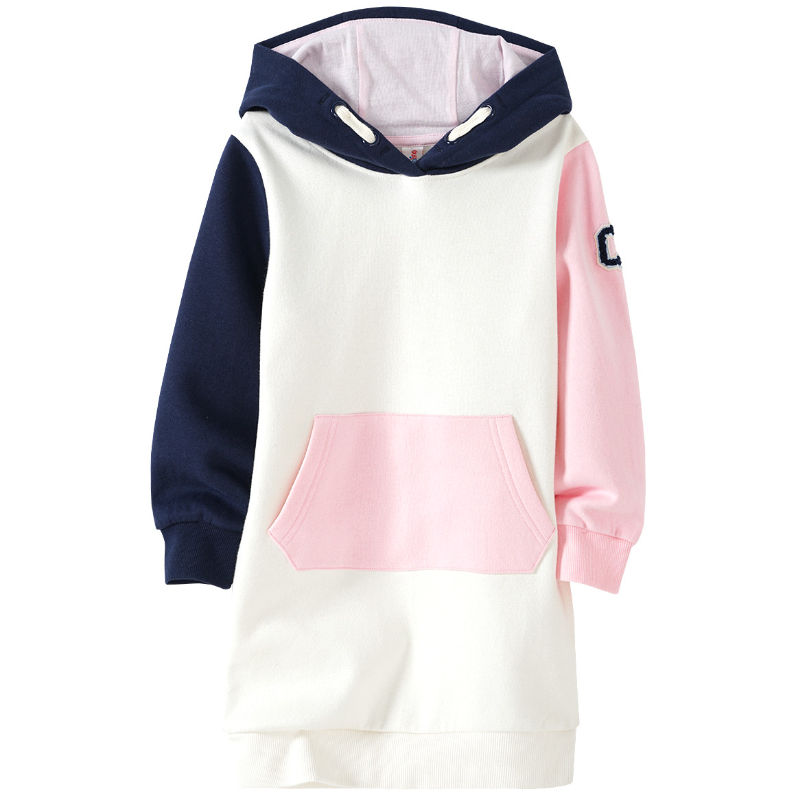 Mädchen Sweatkleid mit Kapuze