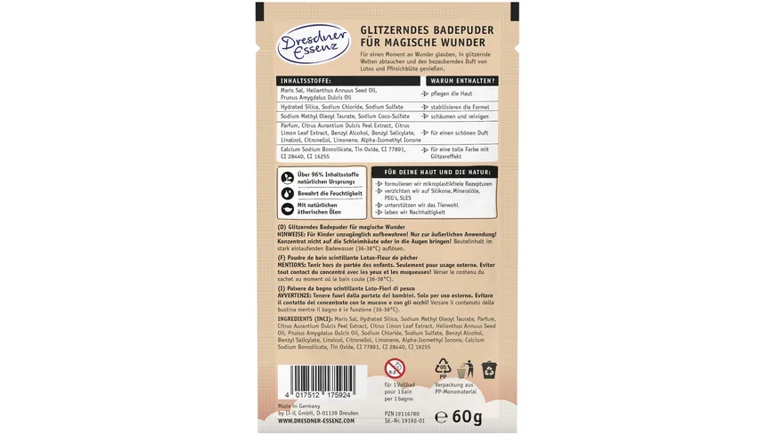 Dresdner Essenz Badepuder Make a wish 60 g