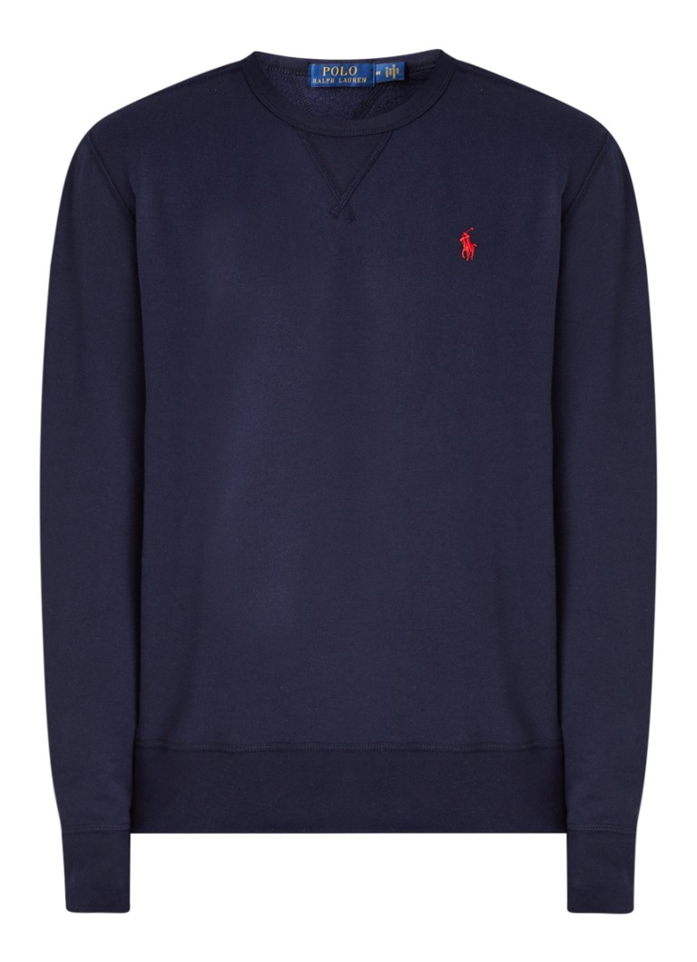 Ralph Lauren crew neck sweater with logo embroidery