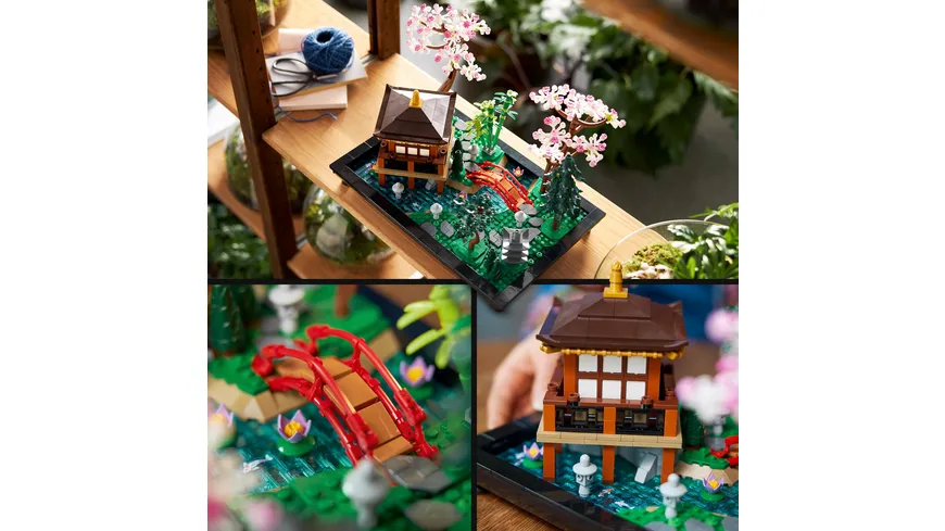 LEGO Icons 10315 Garten der Stille, Botanical-Garten-Set mit Lotusblumen