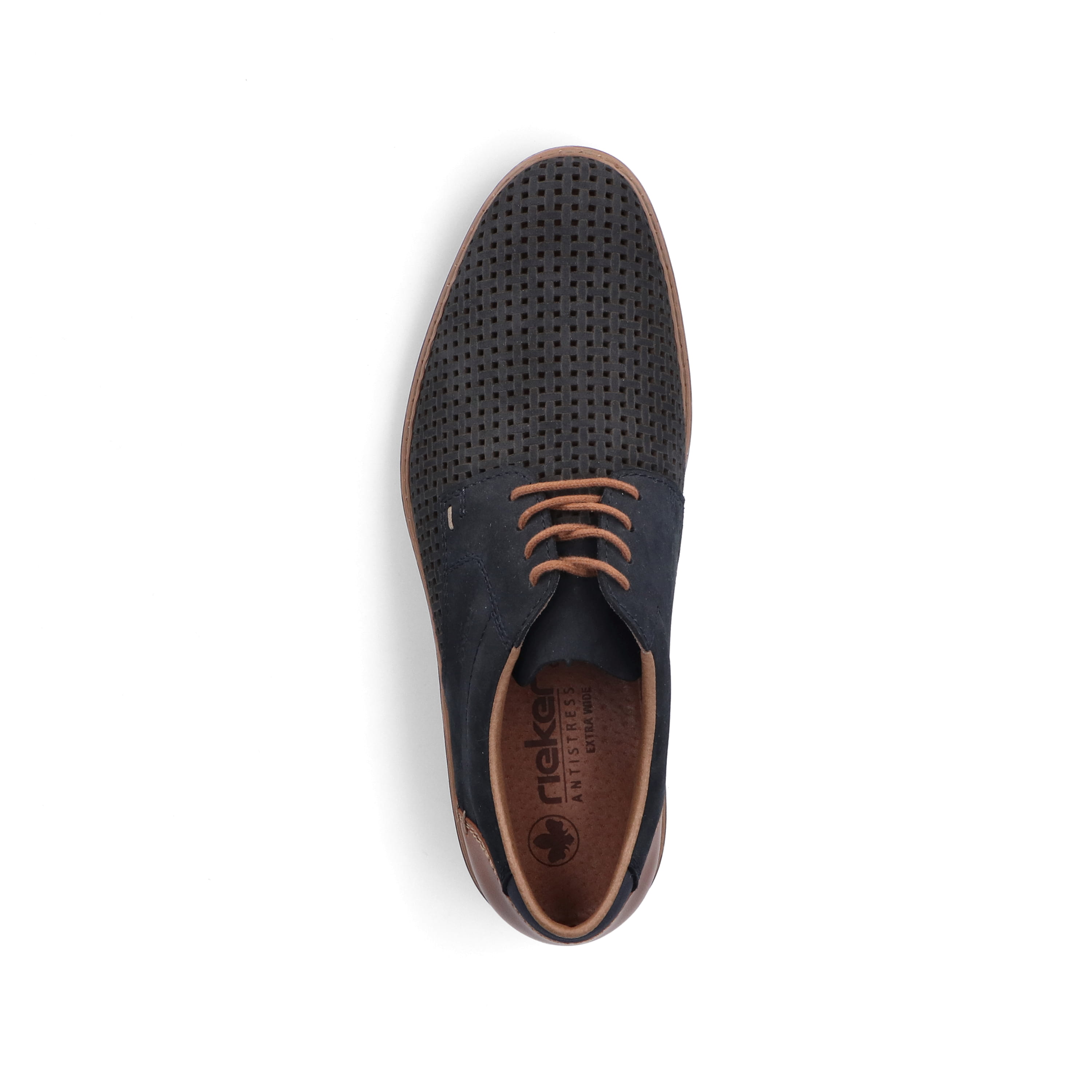 Rieker Herren Schnürschuhe stahlblau