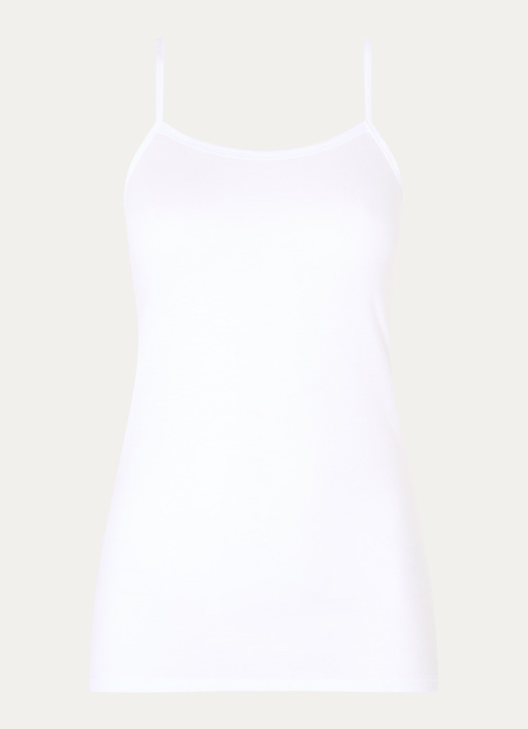 Hanro Ultralight spaghetti top with round neck