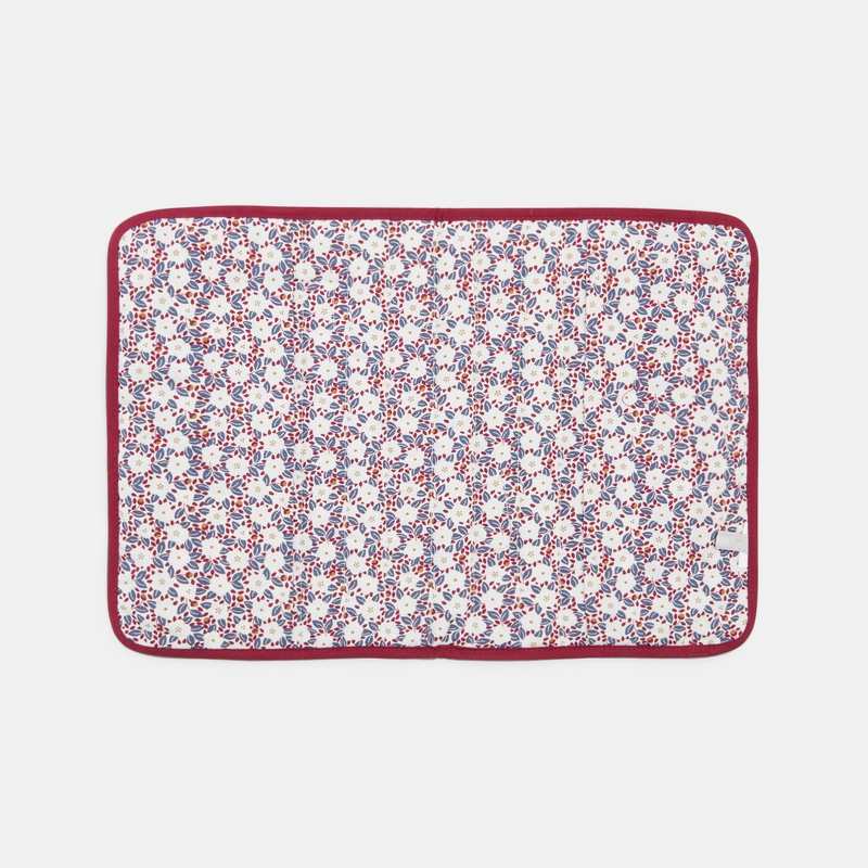 Protège carnet de santé fleuri rose naissance