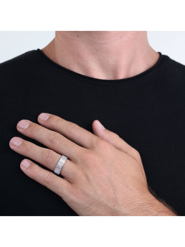 Amor Ring Edelstahl in Silber günstig kaufen