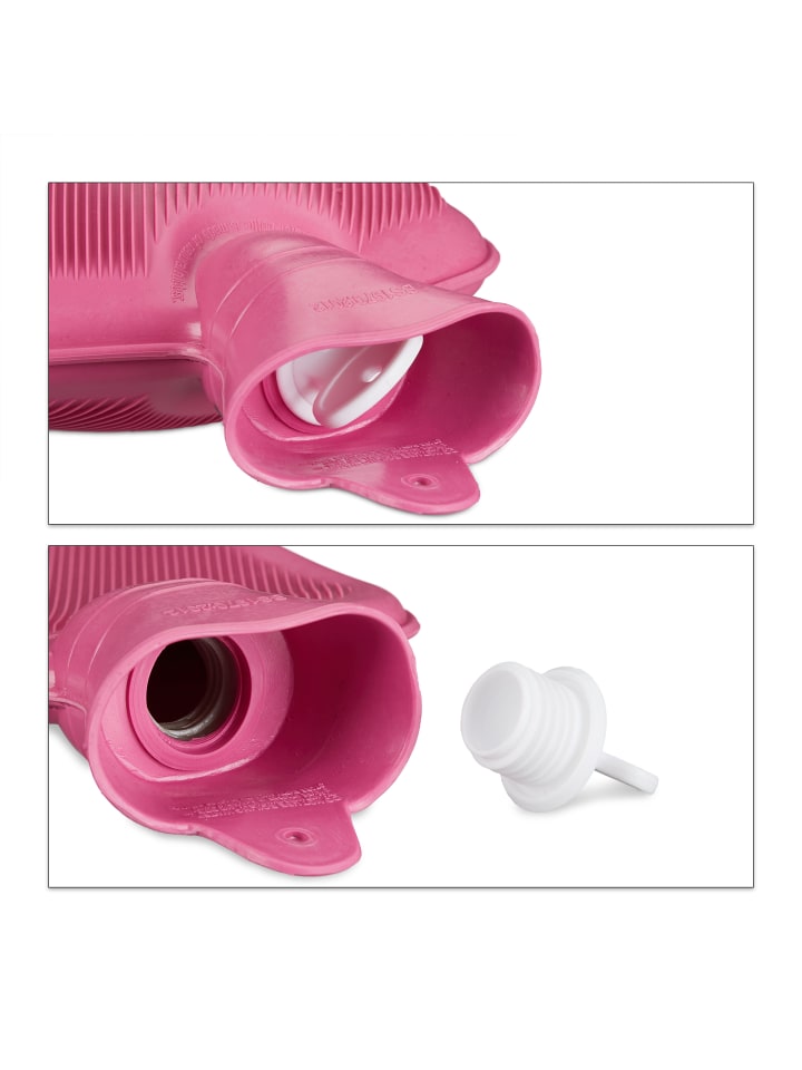 relaxdays 9x Wärmflasche in Pink günstig kaufen onesize