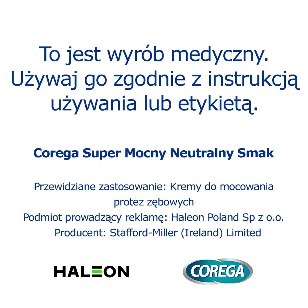 Κρέμα οδοντοστοιχιών Corega Super Strong Neutral Flavor