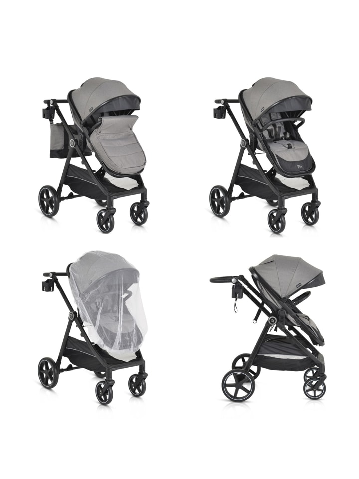 Moni Kinderwagen 2 in 1 Tokyo 22 kg in grau günstig kaufen onesize