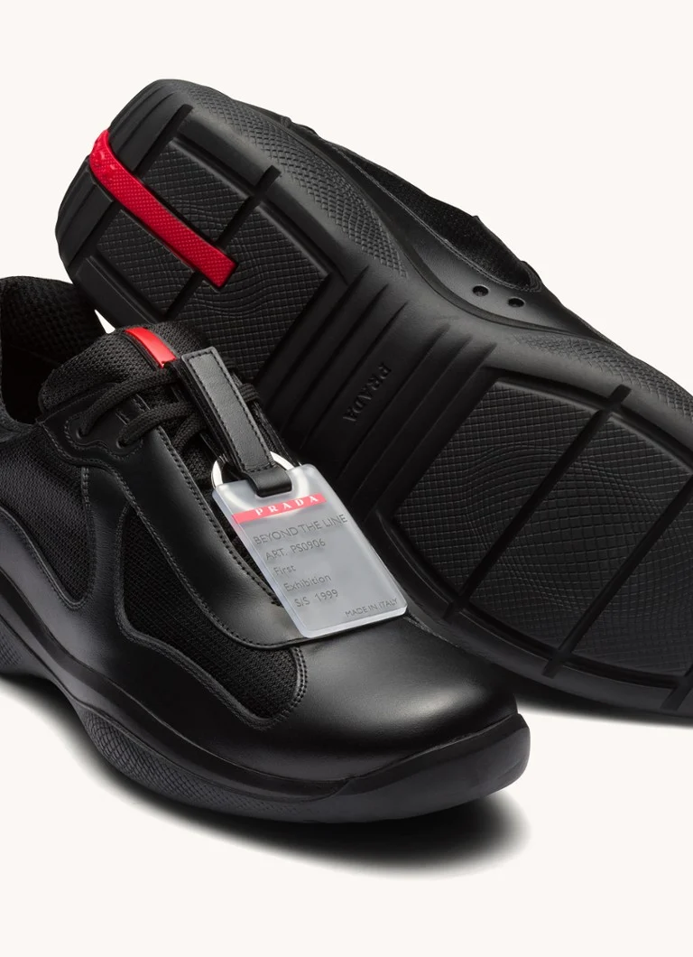 Αθλητικά παπούτσια Prada America's Cup Original με δερμάτινες λεπτομέρειες