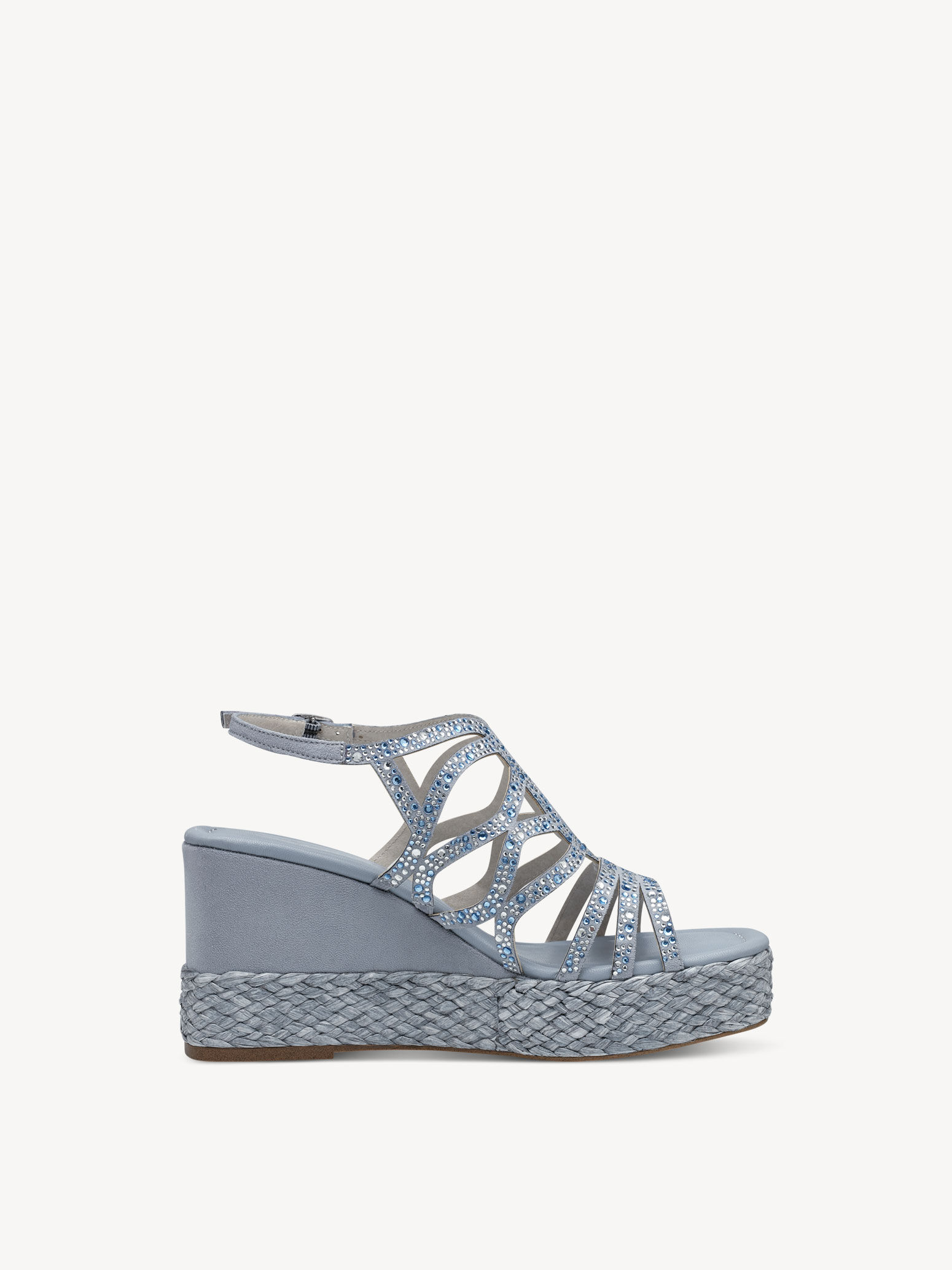 Sandale à talon - bleu