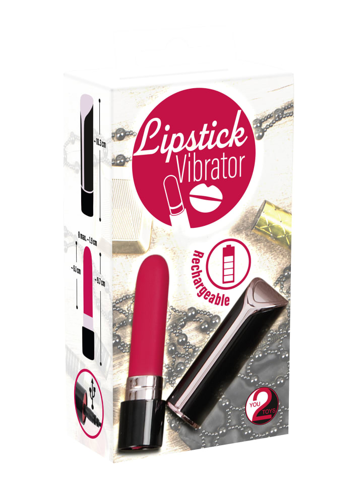 You2Toys Vibrator Lipstick Vibrator in schwarz günstig kaufen 10,2 cm