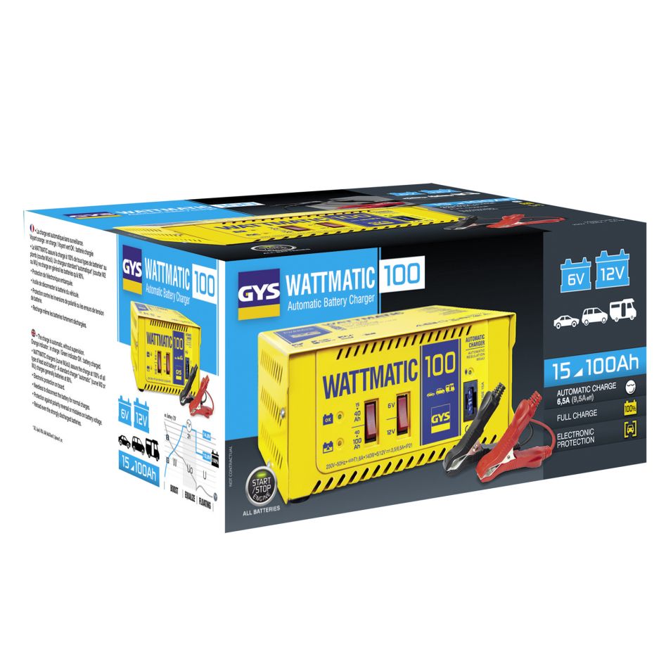 Gys 5192024823 Wattmatic 100 automatisches 6V/12V Batterieladegerät