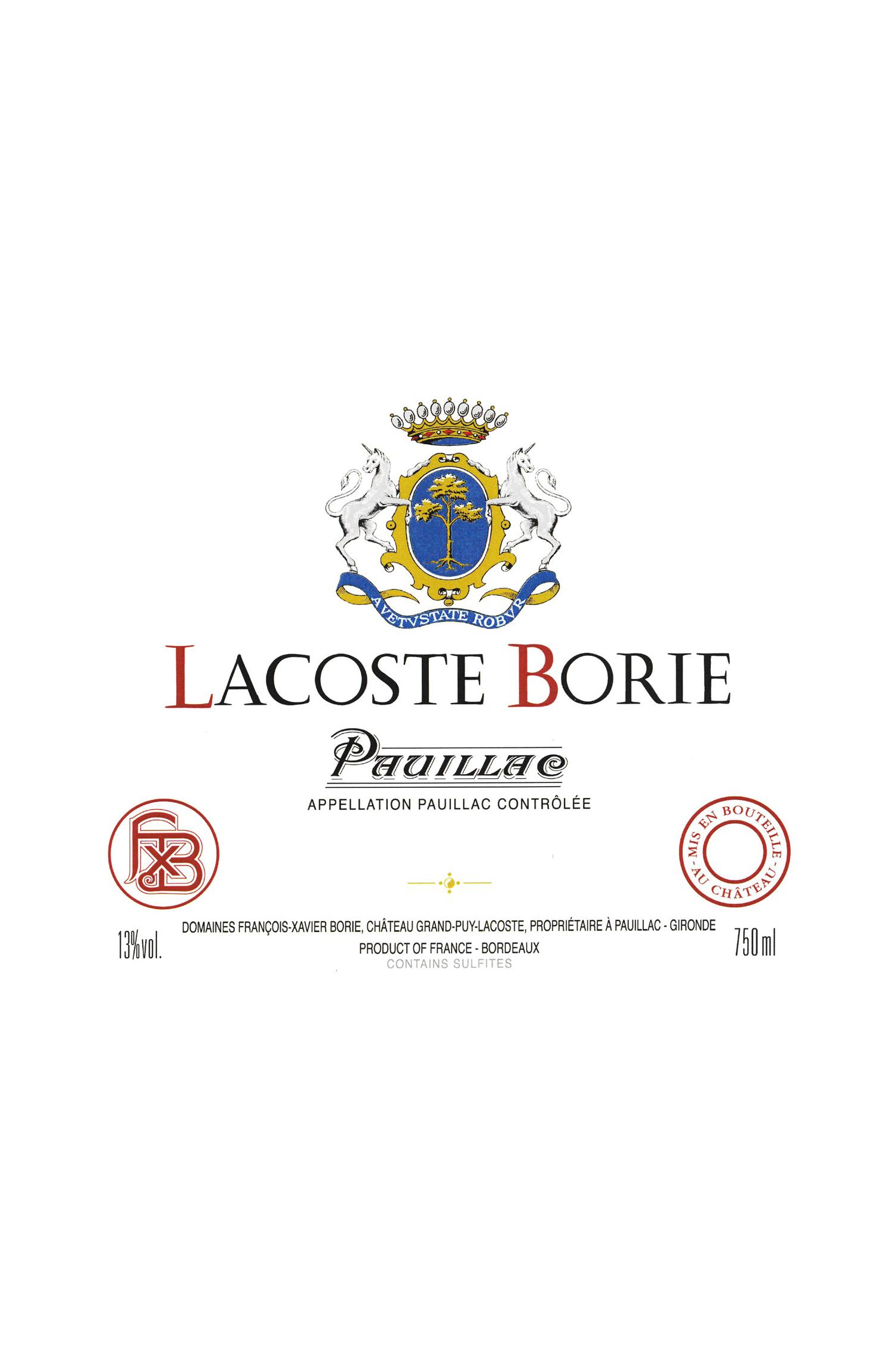 Château Lacoste Borie 1996, Pauillac