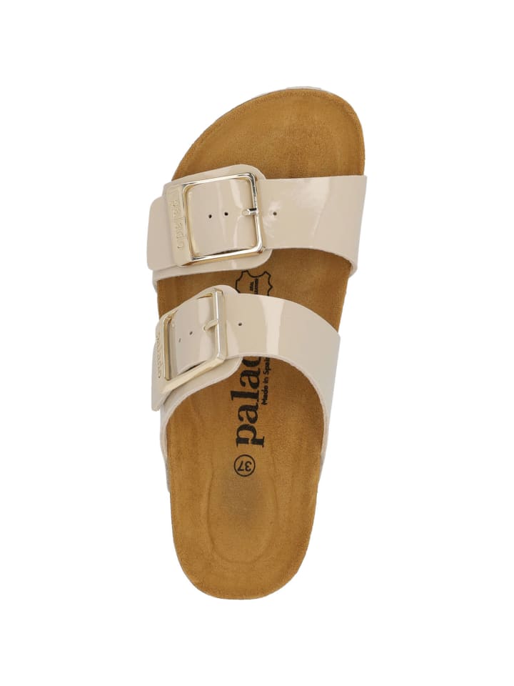 palado Pantoletten in beige lack günstig kaufen 40