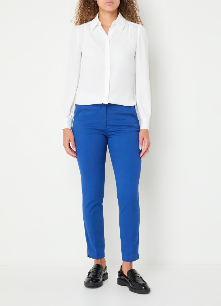 Pantaloni chino Benetton a vita media e vestibilità slim con tasche laterali