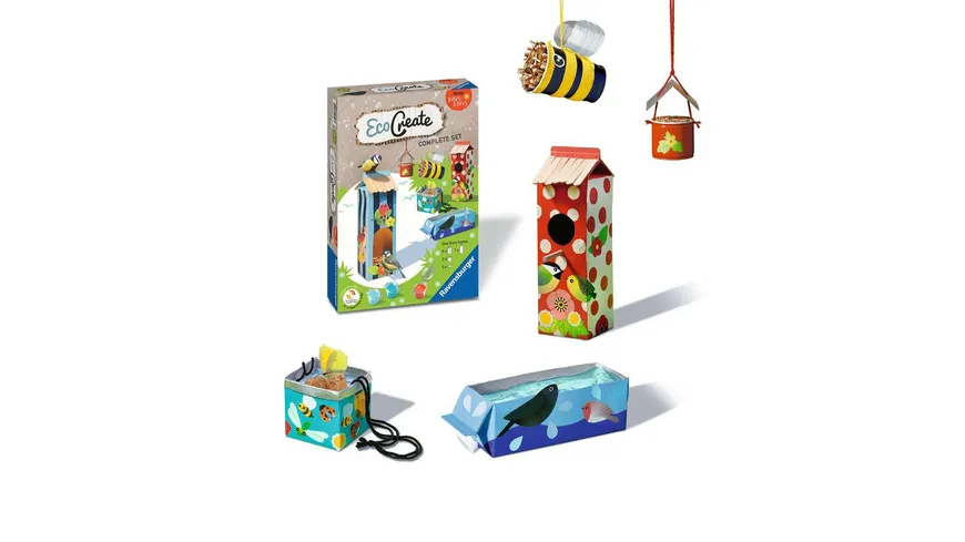 Ravensburger Beschäftigung - EcoCreate 18143 – Helping Birds & Bees – Kinder ab 6 Jahren